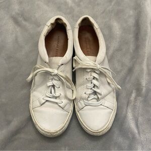 Loeffler Randall white lace-up sneakers